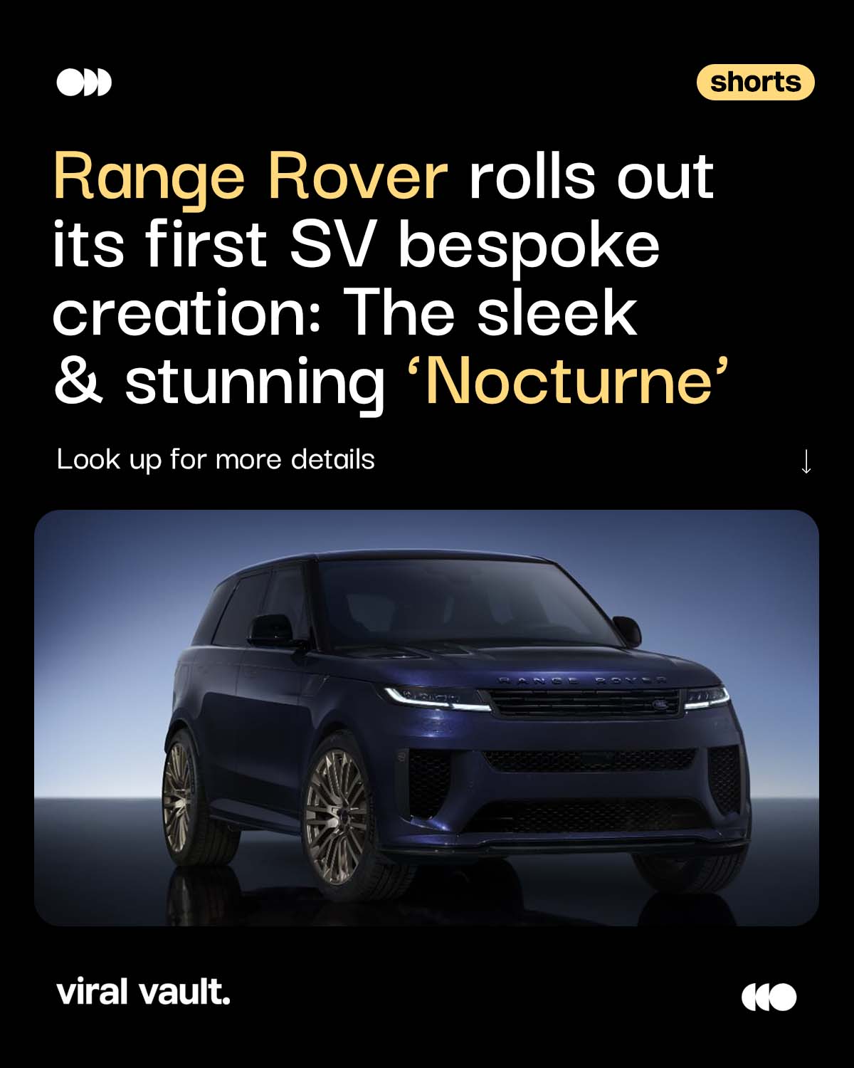 Range Rover makes a bold statement in luxury with the launch of its first SV Bespoke creation—the sleek and stunning ‘Nocturne’. Crafted under the brand’s expanded customization program, this high-performance beauty blends bespoke design with Range Rover’s signature elegance, setting a new benchmark in personalized automotive excellence.
#rangerover #luxury #elegance #performance #beauty #benchmark