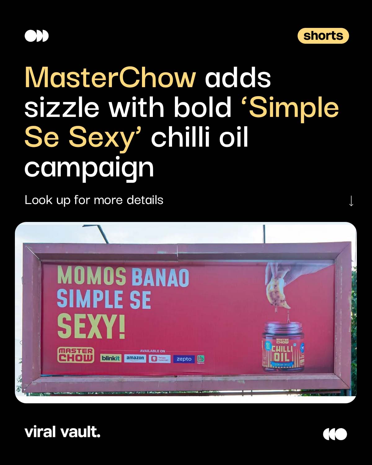 MasterChow turns up the heat with its bold new ‘Simple Se Sexy’ campaign for Chilli Oil. With playful messaging and fiery visuals, the brand redefines everyday cooking, making Chilli Oil the hero of kitchen counters and spicy cravings alike.
#masterchow #Campaign #chillioil #kitchen #Message