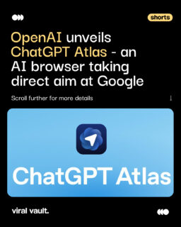 OpenAI is stepping into Google’s arena with ChatGPT Atlas - an AI-powered browser built to think, learn, and search like never before. It’s not just about finding answers; it’s about understanding them. The age of intelligent browsing has officially begun.
#OpenAI #ChatGPTAtlas #AIBrowser #FutureOfSearch #TechRevolution