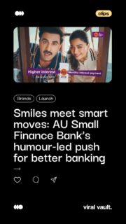 AU Small Finance Bank’s latest campaign brings a dose of everyday humour to the world of banking, because why should money talk always be serious? With Ranbir Kapoor and Rashmika Mandanna nudging viewers through relatable, slice-of-life moments, the brand cleverly flips the script on traditional banking ads. The message is simple: if your bank isn’t keeping up with your needs, maybe it’s time to “Soch Badlo, aur Bank Bhi.” From smarter savings to powerful business solutions, AU makes rethinking your banking feel easy, intuitive, and even a little fun.

#AUSmallFinanceBank #SochBadloAurBankBhi #SmartBanking #RanbirKapoor #RashmikaMandanna #EverydayHumour #BankingMadeEasy #FinancialWisdom #DigitalBanking #sᴍᴀʀᴛᴇʀᴄʜᴏɪᴄᴇs #ViralVaultIndia