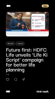 HDFC Life is rewriting the way India thinks about financial planning with its new ‘Life Ki Script’ campaign, starring Cyrus Broacha and a whole lot of real-life humour. From term plans to savings to retirement, the brand uses short, cinematic stories to show how a well-planned script today can save you from plot twists tomorrow. It’s a fun reminder that while life may not come with retakes, your financial journey definitely can come with a solid plan.

#LifeKiScript #HDFCLife #FinancialPlanning #FutureReady #PlanForTomorrow #SmartMoneyMoves #CyrusBroacha #LifeInsurance #SecureYourFuture #MoneyMatters #ViralVaultIndia