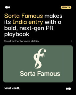 Sorta Famous lands in India with a PR playbook that’s anything but traditional, think creator energy, sharp storytelling, and a modern lens on influence. It’s bold, it’s disruptive, and it’s ready to shake up how brands get talked about. In a world where fame is fluid, Sorta Famous is here to make the right noise in all the right places.

#SortaFamous #PRReinvented #IndiaLaunch #NextGenPR #BrandBuzz #NewAgeNarratives #ViralVaultIndia