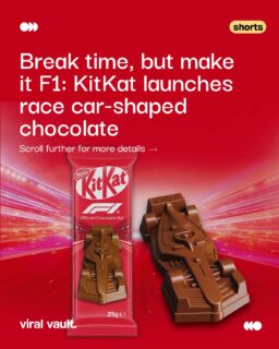 Chocolate or pole position? 🍫KitKat just turned the racetrack into a break with its Formula 1-shaped Chocolate Car, blending milk chocolate, wafer crunch and motorsport fandom into one collectible bite. Is this the smartest way yet to bring F1 into everyday culture, or the sweetest pit stop fans didn’t know they needed?

#KitKat #Formula1 #BrandCollab #F1MeetsChocolate #ViralVaultIndia