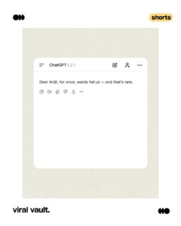 One announcement. Infinite brand punchlines.
Arijit Singh dropped the news, and brands did what brands do best: jumped in, tuned up, and rode the moment. When culture speaks, marketing listens.
#ArijitSingh #BrandReactions #MomentMarketing #ViralVaultIndia