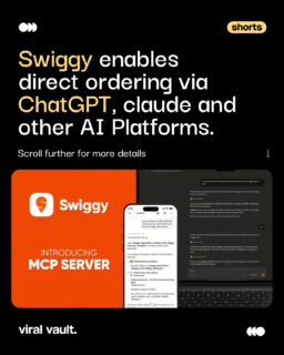 From midnight cravings to prompt-time ordering, Swiggy just made hunger conversational.
Now, whether you’re chatting on ChatGPT, Claude, or other AI platforms, food is just a question away. Ask, click, eat. Because if AI can think for you, it might as well order for you too.
#Swiggy #AICommerce #PromptToPlate #ViralVaultIndia