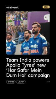 Apollo Tyres has unveiled its new brand campaign ‘Har Safar Mein Dum Hai’, featuring Sachin Tendulkar alongside Team India players Virat Kohli, Rohit Sharma, KL Rahul, Shubman Gill and Arshdeep Singh. Set to A R Rahman’s Maa Tujhe Salaam and directed by Abhinay Deo, the film traces the cricketers’ journeys from childhood, spotlighting discipline, resilience and the responsibility of representing India. Released across digital platforms, the campaign marks Apollo Tyres’ association as lead sponsor of Team India and reinforces the brand’s philosophy around performance, endurance and consistency.

#ApolloTyres #SachinTendulkar #indianplayers #ViralVaultIndia #InsideTheVault