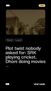 POV: the multiverse glitched before it was even a thing.  SRK growing up with cricket dreams, Dhoni raised on Bollywood drama - and both absolutely owning the swap. This Videocon ad wasn’t just advertising, it was storytelling with plot twists, nostalgia, and main-character energy. Same locket, different destinies, one iconic message: whatever role life gives you, play it big. Some ads don’t age - they upgrade. 

#ThrowbackAds #GenZNostalgia #SRK #MSDhoni #IconicAds ViralVaultIndia