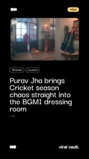 Cricket season just got a gaming twist . Purav Jha storms the BGMI dressing room with peak chaos, punchy humour, and full match-day energy. From bat se headshot moments to locker-room banter, this collab blends cricket fever with gameplay heat perfectly. When comedy meets competition, content like this hits different-entertaining, relatable, and made for fans who live for both matches and matches-in-game. Game on, season on. 

#BGMI #PuravJha #CricketSeason #GamingMeetsCricket #viralvaultindia