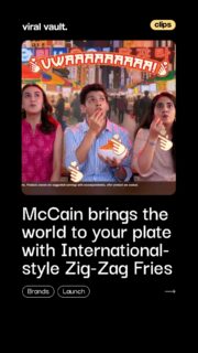 From gupshup to global, McCain’s new International-style Zig-Zag Fries are here to turn everyday snacking into a passport-worthy experience. Inspired by Korean, Italian, Mexican and American flavours, this launch taps into the joy of sensory-led, social snacking with a bold, authentic twist. One bite, and you’re transported straight to the source. It’s time to spice up those snack breaks and truly Taste the World.

#McCain #TasteTheWorld #ZigZagFries #ViralVaultIndia #InsideTheVault