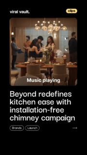 Beyond Appliances is rewriting the rules of kitchen upgrades with its ‘Engineered to Delight’ campaign, proving that modern convenience doesn’t have to come with dust, drilling or disruption. By spotlighting its Plug ’N’ Play chimney through a slice-of-life house party setting, the brand cleverly shows how effortless design and smart tech can turn a traditionally cumbersome install into a seamless, ductless upgrade, because great kitchens should work around you, not the other way around.
#BeyondAppliances #EngineeredToDelight #KitchenInnovation #ViralVaultIndia