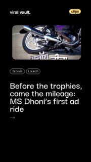 Before becoming Captain Cool and a brand magnet, *MS Dhoni* made his TV advertising debut in 2006 with the *TVS Star City* motorcycle. Fresh off his rise in Indian cricket and sporting his iconic long hair, Dhoni starred in a light-hearted commercial focused on what truly mattered to the Indian middle class-mileage and affordability. The ad cleverly contrasted intense fitness routines with the bike’s efficiency, highlighting that it needed just one litre of fuel to keep going. With the tagline “Jitna Dum, Utna Style,” the campaign perfectly captured Dhoni’s grounded charm and marked the beginning of his journey as one of India’s most trusted brand faces.
#MSDhoni #ThrowbackAd #TVSStarCity #IndianAdvertising #BrandDebut #AdMemory #MileageMatters #ViralVaultIndia