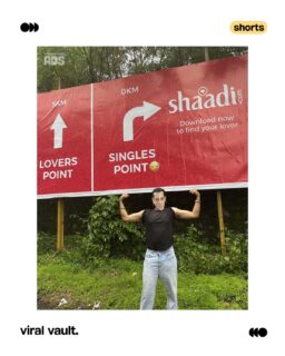 Right next to Lovers Point, Shaadi.com casually drops a plot twist: “Singles Point – 0 KM.”

No heavy copy. No dramatic promises. Just sharp context, perfect timing, and a wink at every solo traveller pretending they’re “just here for the view.” By owning the location and the moment, the brand turned a simple billboard into a selfie spot and a monsoon conversation starter.

Because sometimes, love isn’t far away. It’s just one hoarding ahead.

#ShaadiDotCom #OutdoorAdvertising #ViralVaultIndia #InsideTheVault