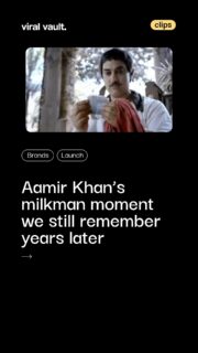 In 2010, Aamir Khan delivered one of Indian advertising’s most memorable performances as a stubborn, quick-witted milkman in a TVC for Tata Sky (now Tata Play). 

When a customer refused to pay for days he was on holiday, Aamir’s iconic logic-“my cow doesn’t take holidays”-cut through with humour and clarity. 

Conceptualised by Ogilvy & Mather and directed by Prasoon Pandey, the film launched Tata Sky’s Holiday Break feature, allowing users to pause subscriptions for up to 15 days a year. 

A masterclass in explaining a service benefit through storytelling, wit and pop culture recall.

 #AamirKhan #TataSky #Ogilvy #PrasoonPandey #BrandStorytelling #IconicAds #ViralVaultIndia