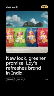 Lay’s is turning over a crisp new leaf in India with its biggest-ever brand refresh, blending farm-fresh roots with a future-ready mindset. From spotlighting its deep ties with Indian farmers to rolling out recycle-ready packs, the new identity, brought to life with the playful charm of Ranbir Kapoor, proves that great taste starts at the farm and stays irresistible till the last bite. A fresh look, a greener promise, and the same iconic crunch consumers love.

#Lays #BrandRefresh #Sustainability #FMCG #PackagingDesign #ViralVaultIndia