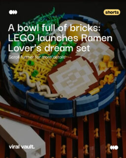 The LEGO Group is turning comfort food into a collectible moment as a fan-submitted Ramen Brick Set crosses 10,000 votes on LEGO Ideas and heads toward production. 

From brick-built noodles and toppings to authentic broths like shoyu, tonkotsu, miso, and shio, the set is a delicious reminder that creativity knows no limits, and that even a simple bowl of ramen can become an icon when fans lead the way. 

A perfect blend of culture, craft, and community magic.

#LEGO #LEGOIdeas #Ramen #FanDesign #ViralVaultIndia