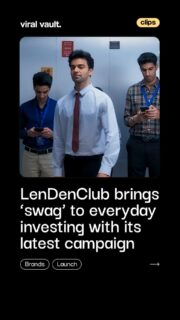LenDenClub is bringing the swagger back to smart money moves with its witty ‘Bring Swag to Your Portfolio’ campaign, turning everyday investing into a mockumentary of confidence, consistency and calm amid market chaos. Featuring a quirky Mr. Swag played by Suchit Vikram Singh, the films decode P2P lending with humour, proving that steady returns and disciplined decisions never go out of style.
#LenDenClub #BringSwagToYourPortfolio #InvestingWithSwag #ViralVaultIndia