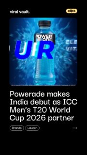 Hydration just got a World Cup stage.
With its India debut as the official sports drink of the ICC Men's T20 World Cup 2026, Powerade steps in with ‘Fuel Your Power™’, fronted by Shubman Gill and Neeraj Chopra, and conceptualised by Ogilvy India.
Launched during India’s Super 8 clash in Ahmedabad, backed by on-ground stadium branding, and priced at Rs 20 and Rs 50, the play is clear: move from tournament visibility to everyday athlete relevance.
The real question: can Powerade convert cricket fever into long-term fitness loyalty in India?
#PoweradeIndia #FuelYourPower #T20WorldCup2026 #SportsMarketing #BrandLaunch #CocaCola #ViralVaultIndia