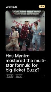 When it’s Myntra’s birthday, is it even a party without half of Bollywood on the guest list?
For its 19th Birthday Blast, Myntra ropes in Chunky Pandey, Nora Fatehi, Farhan Akhtar, Anu Malik and Jeetendra, all under the creative lens of Tilt Brand Solutions.
With “Myntra ka Birthday Blast pe har koi invited hai,” the brand doubles down on its multi-star formula.
But here’s the bigger question: is this celebrity overload chaos, or has Myntra truly mastered the multi-star madness playbook?
#MyntraBirthdayBlast #MultiStarCampaign #CelebrityMarketing #ViralVaultIndia