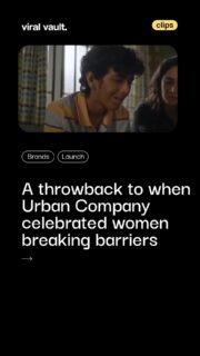A throwback to when Urban Company celebrated women breaking barriers and redefining what skilled work looks like. The campaign highlighted women professionals who stepped into roles traditionally dominated by men - from repair services to technical jobs - proving that skill, determination and ambition know no gender.

By spotlighting these inspiring stories, Urban Company not only challenged stereotypes but also encouraged more women to pursue independent careers and financial freedom.

This Women’s Day reminder still stands strong: when opportunities open up, women don’t just participate - they lead, build and transform industries.

#WomensDay #BreakingStereotypes #UrbanCompany #ViralVaultIndia
