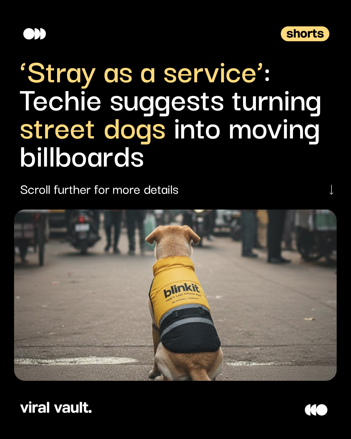 What if advertising literally went to the dogs?
A former Microsoft tech professional’s “Stray as a Service” idea, turning India’s 30 million street dogs into moving offline billboards, has set off a storm. Is it disruptive marketing thinking in high-footfall zones, or does it cross an ethical line when animal welfare enters the equation?
Where should innovation stop and responsibility begin?
#StrayAsAService #StreetDogs #MarketingDebate #ViralVaultIndia
