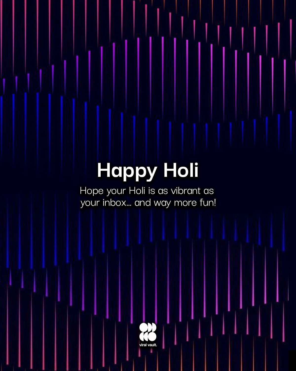 Hope your Holi is as vibrant as your inbox… but way more fun!
While emails pile up and deadlines knock, may your day be filled with colours that can’t be muted, laughter that can’t be forwarded, and moments that don’t need a reply-all. Here’s to taking a break from spreadsheets and deadlines to embrace the real celebration, because the only CC you need today is ‘Colour & Celebration’!
Happy Holi!
#HappyHoli #FestivalOfColors #WorkCanWait #InboxCanWait #ViralVaultIndia