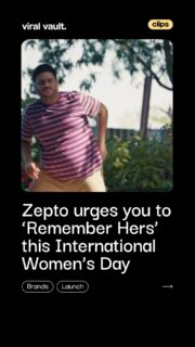 She remembers the little things, your favourite snacks, your tough days, even your quiet moods. This International Women’s Day, it’s time to return the gesture. Zepto reminds us that the best gift isn’t just quick delivery, it’s showing her you truly see her.

#WomensDay #ThoughtfulGifting #BrandCampaign #ViralVaultIndia