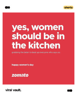 Throwback to when Zomato served a masterclass in witty marketing for International Women’s Day, flipping everyday clichés into mic-drop moments and proving that the smartest campaigns don’t just celebrate women, they challenge stereotypes with a dash of humour.

#WomensDayMarketing #BrandWit #CampaignThrowback #ViralVaultIndia