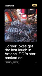 Turning banter into brilliance? 

Arsenal F.C. just proved that even corner-kick jokes can score big. From players like Bukayo Saka and Martin Ødegaard to boss Mikel Arteta and legends like David Seaman, the club’s star-studded ‘Arsenal Corner Shop’ ad turns fan banter into pure comedy while cleverly promoting the Arsenal App. If rivals joked about corners… Arsenal just turned them into content gold. 

So the real question is: when the banter becomes the brand, who’s really winning? 

#Arsenal #ArsenalFC #FootballMarketing #SportsMarketing #ViralVaultIndia