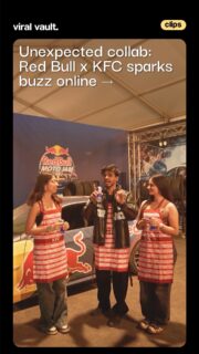 When wings meet wings, you know something unexpected is cooking.

Red Bull x KFC, a crossover nobody saw coming but everyone’s curious about. One brings the energy, the other brings the crunch. Together, they might just be serving the ultimate combo.

Now the real question: are you grabbing the drink first or the bucket?

#RedBullIndia #KFCIndia #BrandCollab #ViralVaultIndia