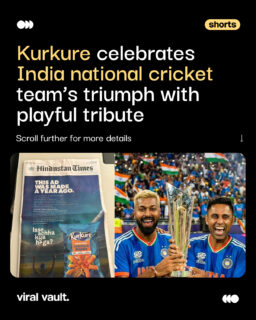 A victory celebration… with a twist! 

Kurkure marked India national cricket team’s big win with a front-page creative claiming “This Ad Was Made A Year Ago.” Blending Hindi and English, the tribute celebrates the Men in Blue while spotlighting Kurkure Jowar Puffs, the brand’s millet-based innovation launched during its 25th year.

When cricket meets culture, even a snack brand can predict a victory. 

#Kurkure #TeamIndia #CricketWin #BrandCreativity #ViralVaultIndia