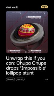 What if your candy was almost impossible to open? 

Chupa Chups has taken fan complaints about tough wrappers and turned them into a bold stunt with “Chupa Chups Impossible.” A limited-edition lollipop sealed inside an ultra-tough shell made from carbon composites and aramid fibers is being sent to creators to see who can actually break it open. The twist? Inside lies the brand’s new, easier-to-unwrap wrapper for regular lollipops. Ready to test your speed when it launches? 

#ChupaChups #ChupaSpeedChallenge #MarketingStunt #ViralVaultIndia