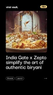 Authentic biryani doesn’t always need hours in the kitchen, sometimes it just needs the right ingredients. With Zepto teaming up with KRBL Limited and its iconic India Gate range, making restaurant-style biryani at home just got a whole lot simpler. Because when quality ingredients meet quick accessibility, every home cook can bring authentic flavours to the table.
#AuthenticTasteWithIndiaGate #KRBL #IndiaGateFoods #ViralVaultIndia