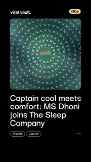 Is India really getting 8 hours of sleep or just 8 hours in bed?
With MS Dhoni on board, The Sleep Company turns the spotlight on the gap between time spent sleeping and actual rest. ‘India vs Peaceful Sleep’ plays on the number 8 buzz to make one point clear: quality sleep might just be the real performance booster.
#MSDhoni #TheSleepCompany #IndiaVsPeacefulSleep #ViralVaultIndia
