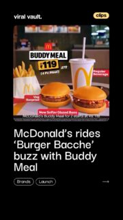 “Burger bacche” just got a tasty upgrade! 

McDonald’s taps into the Dhurandhar buzz with Sara Arjun, turning a viral dialogue into the perfect Buddy Meal moment. Cinema meets cravings, and the internet is loving it. Are you grabbing your buddy yet? 

#McDonalds #BurgerBacche #Dhurandhar #BuddyMeal #ViralVaultIndia