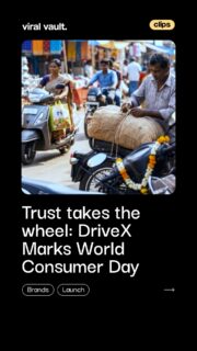 DriveX’s latest World Consumer Day campaign puts the spotlight on something simple yet powerful, trust.
By showcasing real, everyday moments of riders across India, the brand highlights how two-wheelers are more than just transport, they’re enablers of opportunity, independence, and daily life. In a market where reliability matters most, DriveX reinforces its promise of dependable, certified mobility solutions built around consumer confidence.
#DriveX #ConsumerTrust #WorldConsumerDay #MobilityIndia #ViralVaultIndia