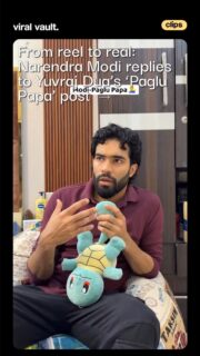 When a viral reel gets the PM’s attention. Narendra Modi responds to Yuvraj Dua’s ‘Paglu Papa’ moment with a gentle nudge on reducing sugar and staying healthy. From social media humour to a nationwide health reminder, talk about influence beyond the feed.
#NarendraModi #YuvrajDua #ViralReel #SocialMediaMoment #viralvaultindia