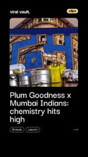 High chemistry, louder cheers, and celebration mode on. Plum Goodness teams up with Mumbai Indians as experts report unusually strong chemistry this season. Side effects may include unstoppable excitement, fan energy, and match-day celebrations turning up a notch.
#PlumGoodness #MumbaiIndians #HighChemistry #ViralVaultIndia