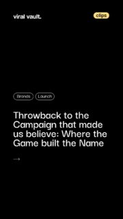 Throwback to the campaign that redefined what it means to make a name in cricket. IPL 2019’s Game Banayega Name, conceptualized by Taproot Dentsu, shifted the spotlight from fame to pure talent. Rooted in the philosophy “Yatra Pratibha Avasara Prapnotihi” (where talent meets opportunity), the campaign reminded fans that performance matters more than reputation. Featuring Virat Kohli, the ad beautifully captured kids trying to imitate legends-until one chose originality. That moment became the message: don’t chase names, let your game build one. A timeless reminder that true identity comes from how you play, not who you copy.

#IPL2026 #IPL2019 #Throwback #Marketing #ViralVaultIndia