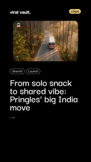 From a solo snack to a shared moment-Pringles is turning sound into storytelling.
With its first ATL campaign in India, the brand moves beyond BTL activations to scale visibility through mass appeal.
The film taps into its iconic “pop & crunch”-transforming a simple bus ride into a playful, collective experience.
It’s a smart shift: not just selling chips, but creating moments people feel together.
Because sometimes, all it takes is one *pop* to start a vibe.
#Pringles #ATLMarketing #BrandCampaign #MarketingStrategy #viralvaultindia