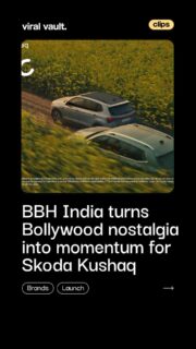 Nostalgia hits, and love follows. BBH India taps the iconic vibe of Dilwale Dulhania Le Jayenge, mandolin, mustard fields, and all, to make the Skoda Kushaq instantly “Easy to Love.” No stars, no scenes, just pure cultural memory turning a car ad into a timeless love story. Sometimes, one tune is all it takes to drive straight into the heart.
#SkodaKushaq #BBHIndia #DDLJ #NostalgiaMarketing #ViralVaultIndia