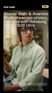 When love is private, even the screen gets the hint.
Sourav Joshi and Avantika Bhatt turn romance into a privacy statement with the Samsung Galaxy S26 Ultra, where one tap keeps your chats, surprises, and sweet moments for your eyes only. Because sometimes, hiding a little makes the pyaar shine a lot more.
#SamsungGalaxyS26Ultra #PrivacyDisplay #SouravJoshi #ViralVaultIndia