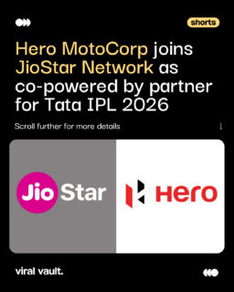 Hero MotoCorp comes on board as Co-Powered By Partner with JioStar Network for Tata IPL 2026, bringing high-octane action to screens. Catch every moment live and exclusive as the season kicks off with energy, scale, and unmatched excitement.
#NothingLikeAnythingElse #TataIPL2026 #HeroMotoCorp #ViralVaultIndia