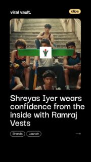 What if confidence didn’t start with what you show, but with what you wear first? 

With Shreyas Iyer backing the basics, Ramraj Vests bring the winning mindset from the inside out. Because when the foundation feels right, everything on the outside plays better. Inners for Winners, built for everyday champions.

#RamrajCotton #ShreyasIyer #InnersForWinners #ViralVaultIndia