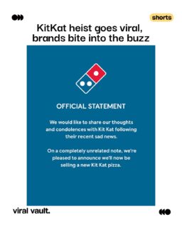 413,793 bars gone. No truck. No driver. Just a viral moment.
The KitKat heist turned into marketing gold as brands jumped in, memes flooded timelines, and one witty line stole global headlines. Sometimes, the best campaigns aren’t planned, they just disappear and reappear as buzz.
#KitKat #MarketingMoment #BrandWit #SocialMediaMarketing #ViralVaultIndia
