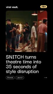 Turning boy fights into theatre ads wasn’t expected, but SNITCH made every second count. When you're already dressed to impress and can’t skip the next 35 seconds, the big screen becomes the perfect style spotlight. Film 1 sets the tone, subtle, smart, and impossible to ignore.
#SNITCH #TheatreAd #BigScreenStyle #DressedToImpress #ViralVaultIndia
