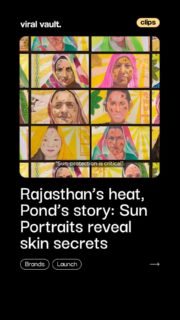 Rajasthan’s scorching sun becomes the storyteller as Pond’s turns fading wall portraits into a powerful metaphor for skin damage.
In Phalodi, heat, time, and UV exposure don’t just erase images, they spotlight the invisible impact of everyday sun exposure, pushing sunscreen from an afterthought to a conversation starter. A campaign that quite literally lets the sun write the message.
#Ponds #SunPortraits #RajasthanHeat #SkincareAwareness #ViralVaultIndia