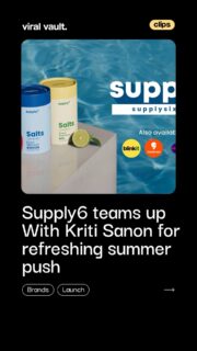When hydration meets clean energy - every sip of Supply6 Salts keeps you refreshed, replenished, and ready for more. With 4 essential electrolytes and zero added sugar, this is summer hydration done right featuring Kriti Sanon and Supply6.

#Supply6 #Supply6Salts #KritiSanon #ViralVaultIndia