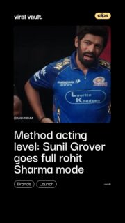 Sunil Grover slips into Rohit Sharma’s persona so effortlessly, it almost feels like the Hitman walked onto the set himself. From expressions to timing, every detail lands perfectly, clean, fun, and straight out of the park.
#SunilGrover #RohitSharma #HitmanVibes #ViralVaultIndia