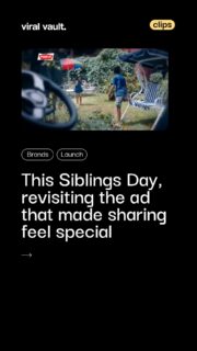 This Siblings Day, we’re revisiting the Parle-G ad that made sharing feel truly special. Built around the iconic “G Maane Genius” thought, the campaign beautifully showed how real genius lies in kindness, empathy, and putting your sibling first. For decades, Parle-G has been more than just a biscuit-it’s been a part of Indian households, memories, and emotional storytelling. This ad reminds us that sometimes, the smallest gestures-like sharing your last biscuit-mean the most.

#SiblingsDay #BrandStorytelling #IndianAds #ThrowbackAds #ViralVaultIndia