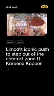 In 2012, Limca redefined refreshment with its iconic “Pyaas Badhao” campaign, fronted by Kareena Kapoor Khan. More than just a tagline, it became a mindset-urging young India to push limits, step out of comfort zones, and chase bigger dreams. Whether it was helping someone find confidence in love or life, Kareena’s spontaneous, refreshing presence made ambition feel exciting and achievable. The message was clear: don’t just quench your thirst-grow it. A campaign that blended aspiration with relatability, it still stands as a benchmark in storytelling and brand purpose.
#Limca #AdCampaign #BrandStorytelling #ThrowbackAds #ViralVaultIndia
